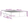 vidaXL Bettgestell Schwarz 140x190 cm Holzwerkstoff