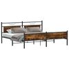 vidaXL Metallbett ohne Matratze R&auml;uchereiche 200x200 cm
