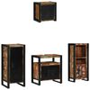 vidaXL Badezimmermöbel-Set 4 pcs Braun Massives upgecyceltes Holz