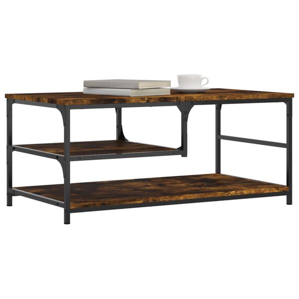 vidaXL Couchtisch R&auml;uchereiche 90x49x40 cm Holzwerkstoff