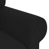 vidaXL Sofa Schwarz Gesamtabmessungen: 215 x 82 x 80 cm (B x T x H)