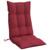 vidaXL Hochlehner-Auflagen 6 Stk. Weinrot Oxford-Gewebe