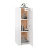 vidaXL TV-Wandschrank Hochglanz-Wei&szlig; 40x34,5x100 cm