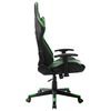 vidaXL Gaming-Stuhl Schwarz und Gr&uuml;n Kunstleder