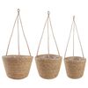 vidaXL 3 stk. Natur &Oslash;26 x 19 cm 100% Seegras