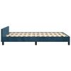 vidaXL Bettgestell ohne Matratze Dunkelblau 120x200 cm Samt