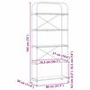 vidaXL B&uuml;cherregal Graues Sonoma 80 x 30 x 183 cm Holzwerkstoff