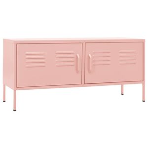 vidaXL TV-Schrank Rosa 105x35x50 cm Stahl