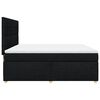 vidaXL Boxspringbett mit Matratze Schwarz 180x200 cm Stoff