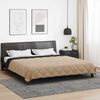 vidaXL Ganzjahresbettdecke Schwarz und Taupe 220 x 240 cm Mikrofaser