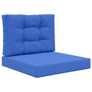 vidaXL Sofakissen f&uuml;r drau&szlig;en Polyester K&ouml;nigsblau 60 x 60 x 8 cm