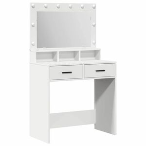 vidaXL Schminktisch mit Schubladen Wei&szlig; 79 x 41 x 135 cm Holzwerkstoff