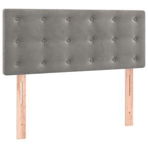 vidaXL Kopfteil Hellgrau 80x5x78/88 cm Samt