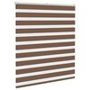 vidaXL Doppelrollo Braun 120x150 cm Stoffbreite 115,9 cm Polyester