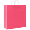 vidaXL Papiertragetaschen 50 Stk. mit Henkeln Rosa 45x17x48 cm