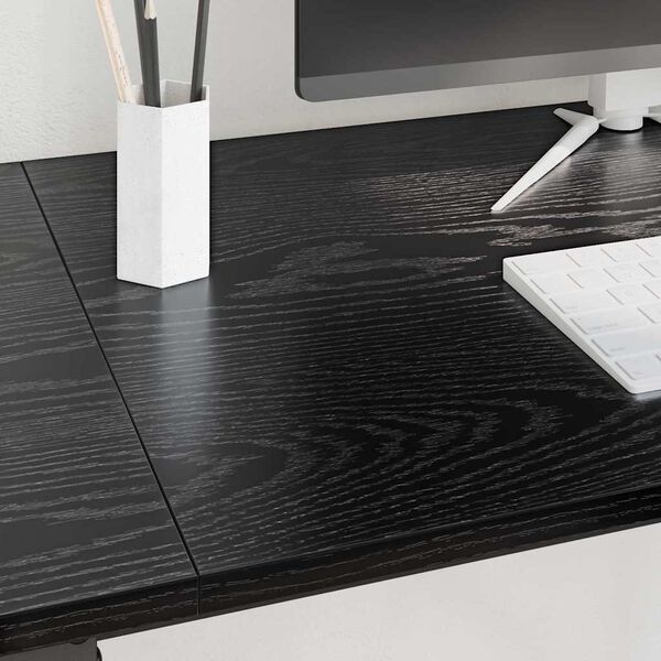vidaXL Schreibtisch Schwarz Eichen-Optik 120 x 50 x 75 cm