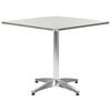 vidaXL Gartentisch Silbern 80x80x70 cm Aluminium