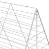vidaXL Hasenk&auml;fig Silber 300 x 100 x 210 cm Verzinkter Stahl