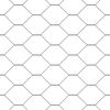 vidaXL Zaunpfosten Grau 10 x 0,4 m (50 mm Netz) Stahl und PVC