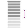 vidaXL Doppelrollo Seitenzug 80 x 150 cm grau
