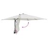 vidaXL Garten-Sonnenschirm Sand 248,5 x 247,5 x 160 cm