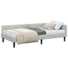 vidaXL Eckbettgestell Hellgrau 90 x 200 cm Samt