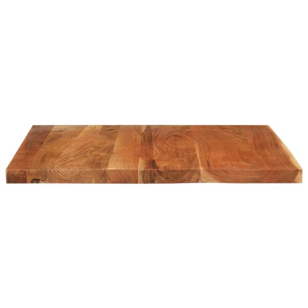vidaXL Tischplatte 100x80x2,5 cm Rechteckig Massivholz Akazie