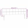 vidaXL Kopfteile 2 Stk. Dunkelgrau 100x5x78/88 cm Samt