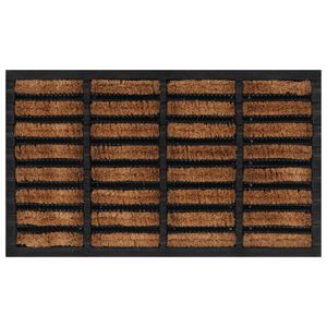 vidaXL Fu&szlig;matte Rechteckig 45x75 cm Gummi und Kokosfaser