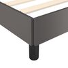 vidaXL Bettgestell Grau 80x200 cm Kunstleder