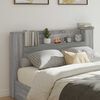 vidaXL Kopfteil-Schrank mit LED Graues Sonoma 160 x 16,5 x 103,5 cm