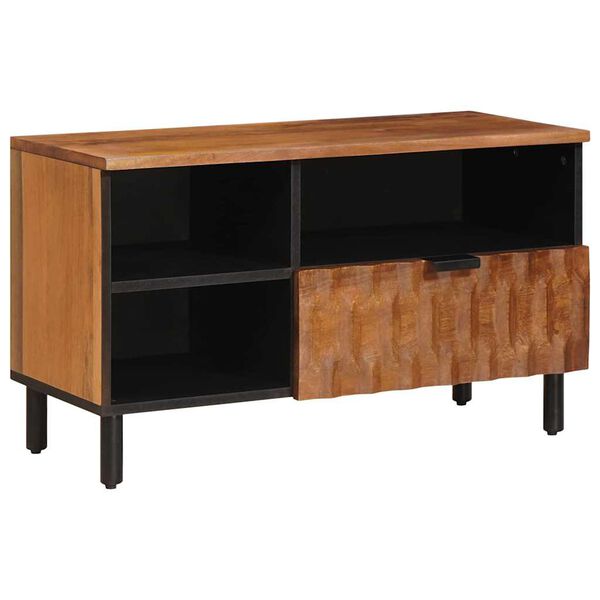 vidaXL TV-Schr&auml;nk mit Regal Akazienbraune Oberfl&auml;che 80 x 33 x 46 cm
