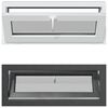 vidaXL Kellerfenster RISOR 100 x 40 cm PVC und Glas Anthrazit