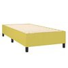 vidaXL Boxspringbett mit Matratze & LED Gr&uuml;n 90x200 cm Stoff