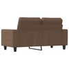 vidaXL 2-Sitzer-Sofa Braun 120 cm Stoff
