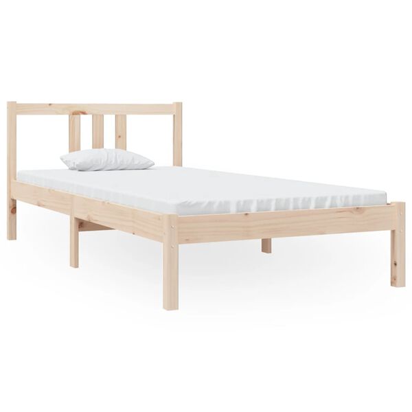 vidaXL Massivholzbett 90x190 cm