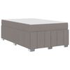 vidaXL Bettrahmen mit Matratze Taupe 120 x 200 cm Stoff