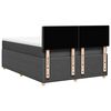 vidaXL Boxspringbett mit Matratze Dunkelgrau 140x190 cm Stoff
