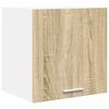 vidaXL H&auml;ngeschrank Sonoma-Eiche und Wei&szlig; 40 x 31 x 40 cm