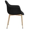 vidaXL Esszimmerst&uuml;hle 6 Stk. Schwarz Stoff