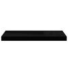 vidaXL Schwebendes Wandregal Schwarz 60x23,5x3,8 cm MDF