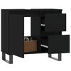 vidaXL Badschrank Schwarz 65x33x60 cm Holzwerkstoff