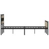 vidaXL Metallbett ohne Matratze Sonoma-Eiche 193x203 cm