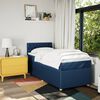 vidaXL Boxspringbett mit Matratze Blau 100x200 cm Stoff