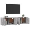 vidaXL TV-Wandschr&auml;nke 2 Stk. Betongrau 80x34,5x40 cm
