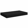 vidaXL Schweberegale 2 Stk. Schwarz 40x23x3,8 cm MDF