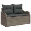 vidaXL Garten-Sofa-Set 11 pcs Grau Poly Rattan