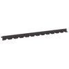 vidaXL Raseneinfassung 10 Stk. 102 x 4 x 4 cm Stahl Schwarz