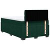 vidaXL Boxspringbett mit Matratze Dunkelgr&uuml;n 120x200 cm Samt