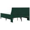 vidaXL Bettgestell mit Matratze Dunkelgr&uuml;n 120 x 200 cm Samt